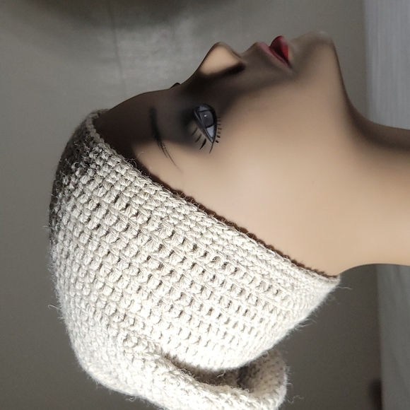 Fisherman 100 % Wool Roll - Up Beanie One Size Color like light beige gray - Picture 4 of 4